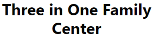 Three in One Family Center logo